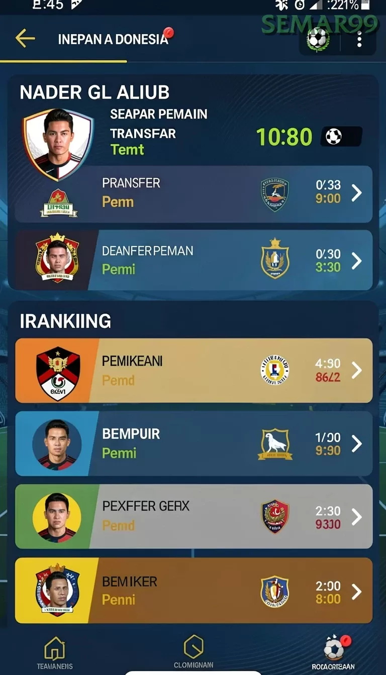 Cuplikan layar ATOM138 — menu navigasi