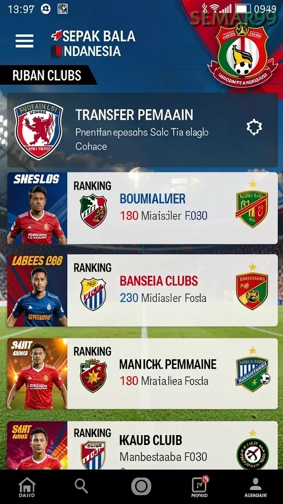 Cuplikan layar KM777 — halaman utama