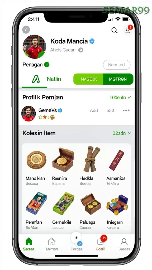 Cuplikan layar ATOM138 — pengaturan akun